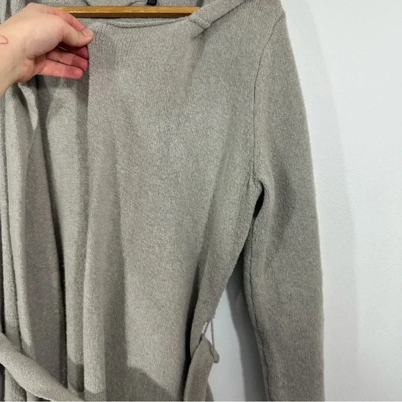 ATM Anthony Thomas Melillo Gray Long Sleeve Long Line Wool Duster Cardigan - Picture 6 of 9